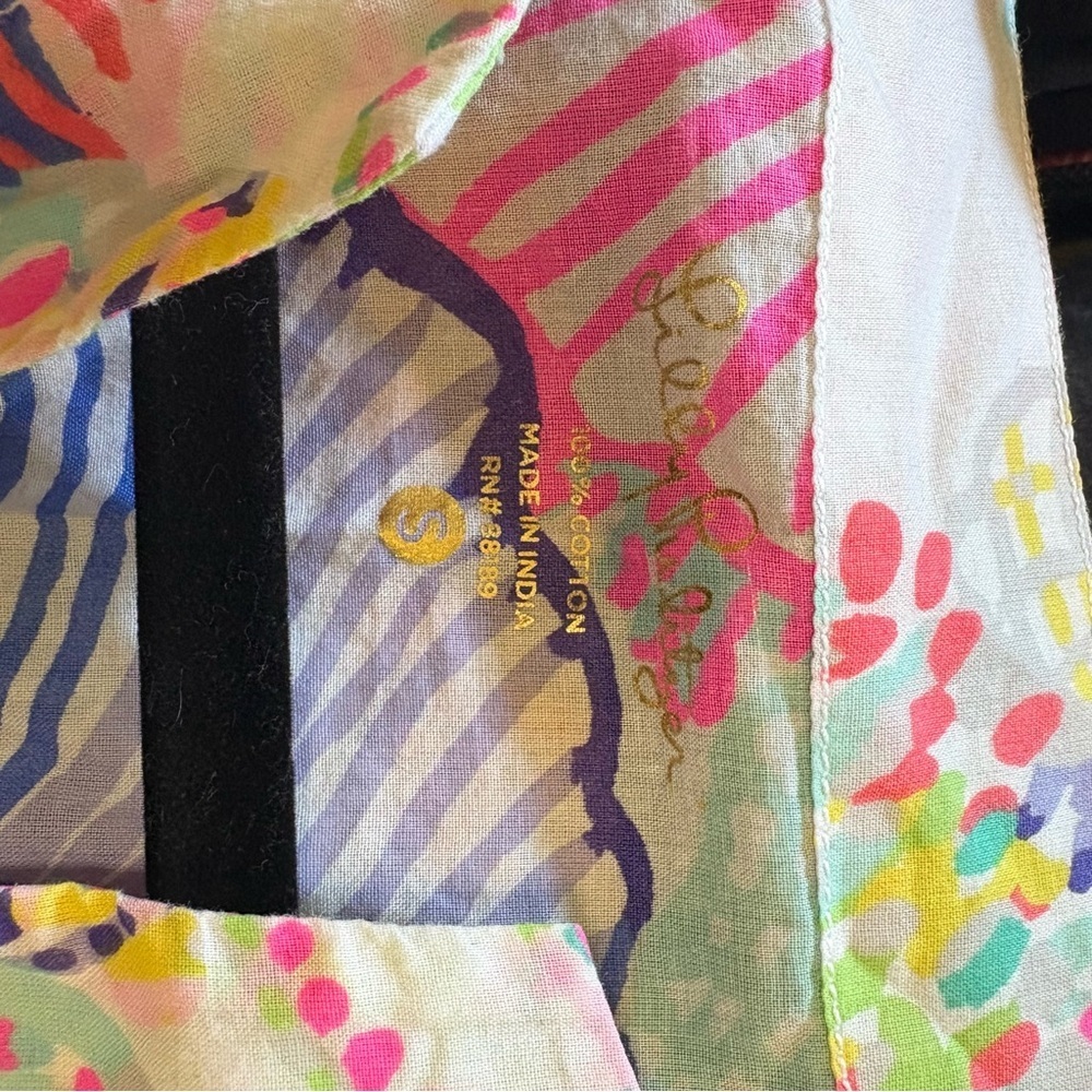 Lilly Pulitzer Multicolor Striped and Floral Top - Picture 2 of 4